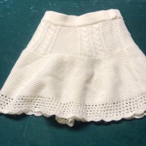 Cream crochet skirt